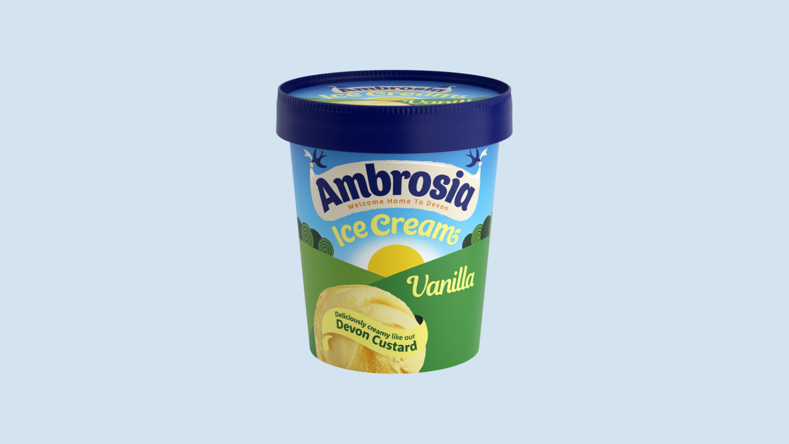 Ambrosia Ice Cream Vanilla 840ml - Ambrosia